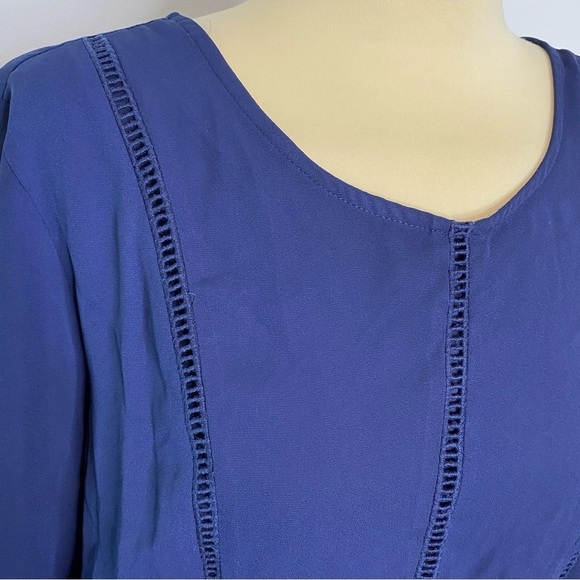 DR2 Dark Blue Inset Dress Pockets in Skirt - Picture 4 of 10